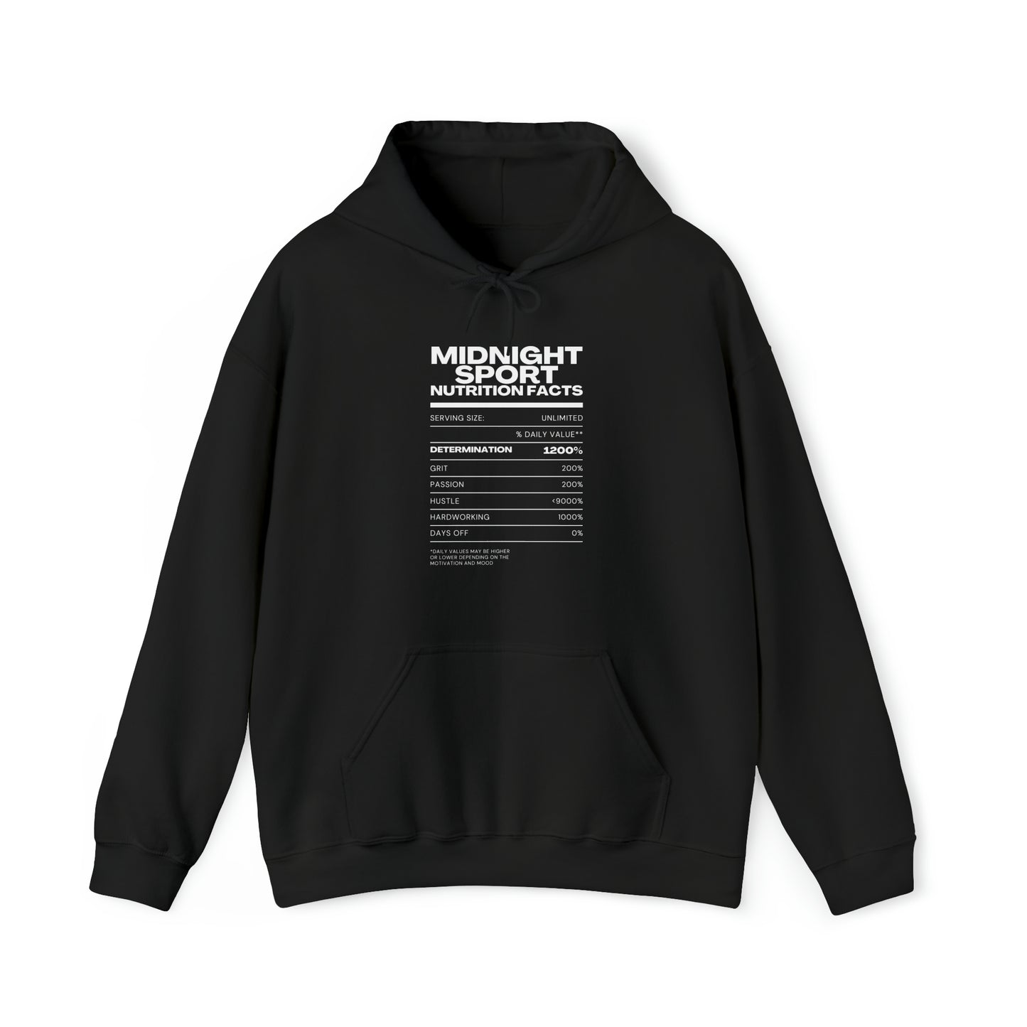 “Nutrition Label” Hoodie