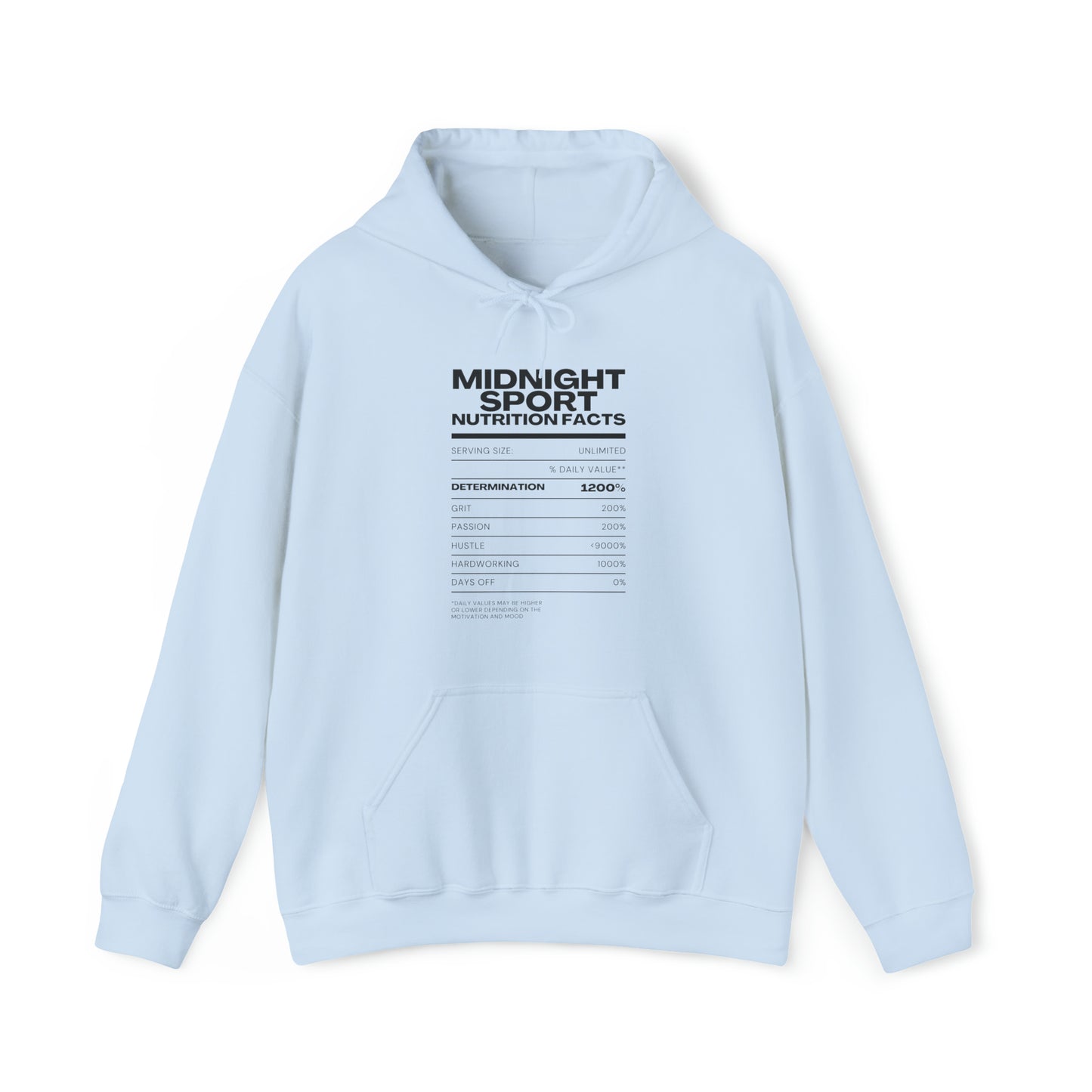 “Nutrition Label” Hoodie