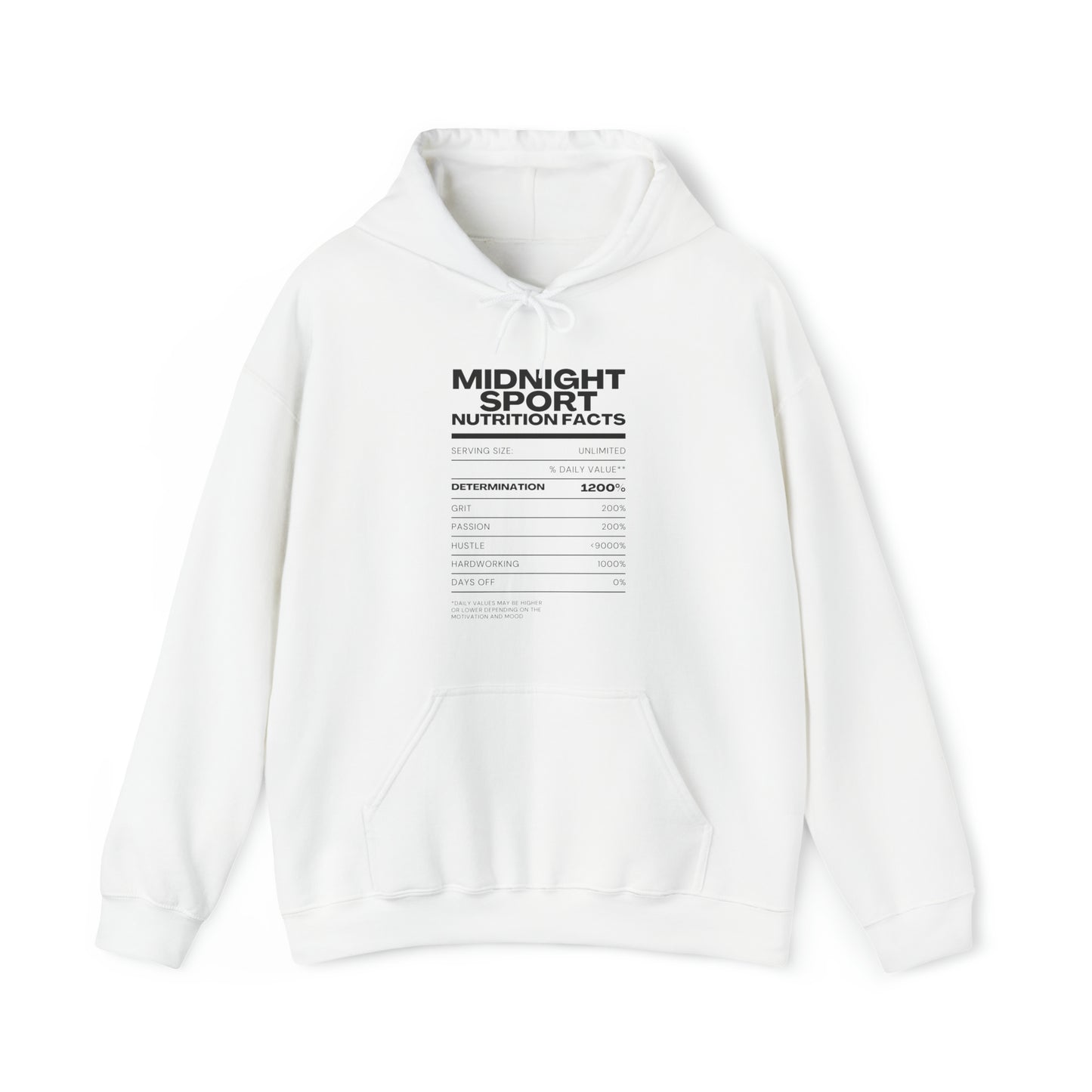 “Nutrition Label” Hoodie
