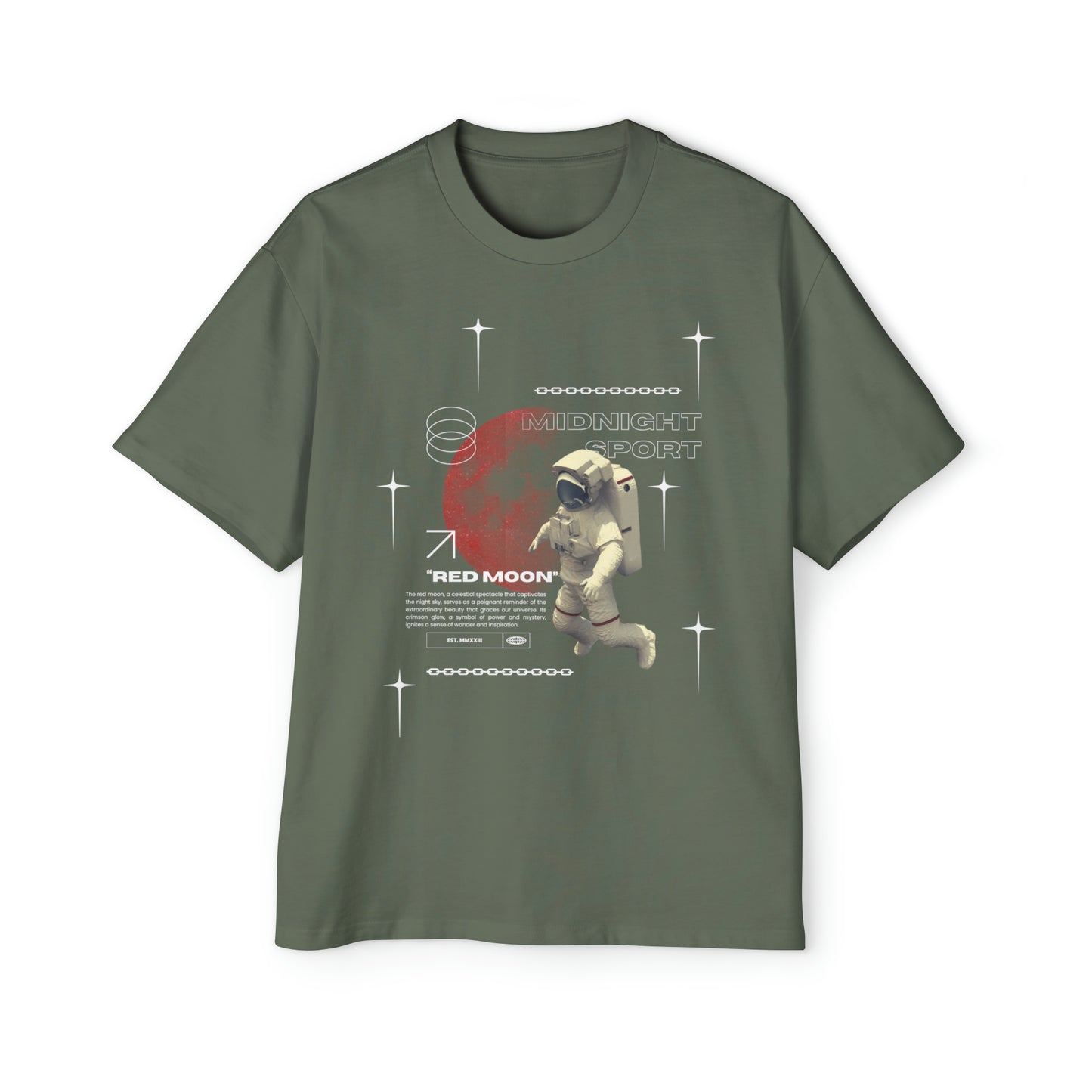 "Red Moon" Oversized Tee