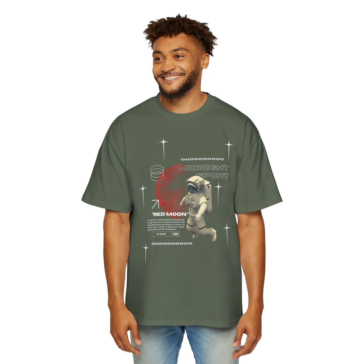 "Red Moon" Oversized Tee