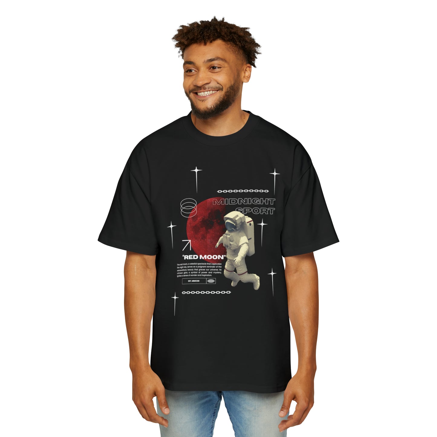 "Red Moon" Oversized Tee
