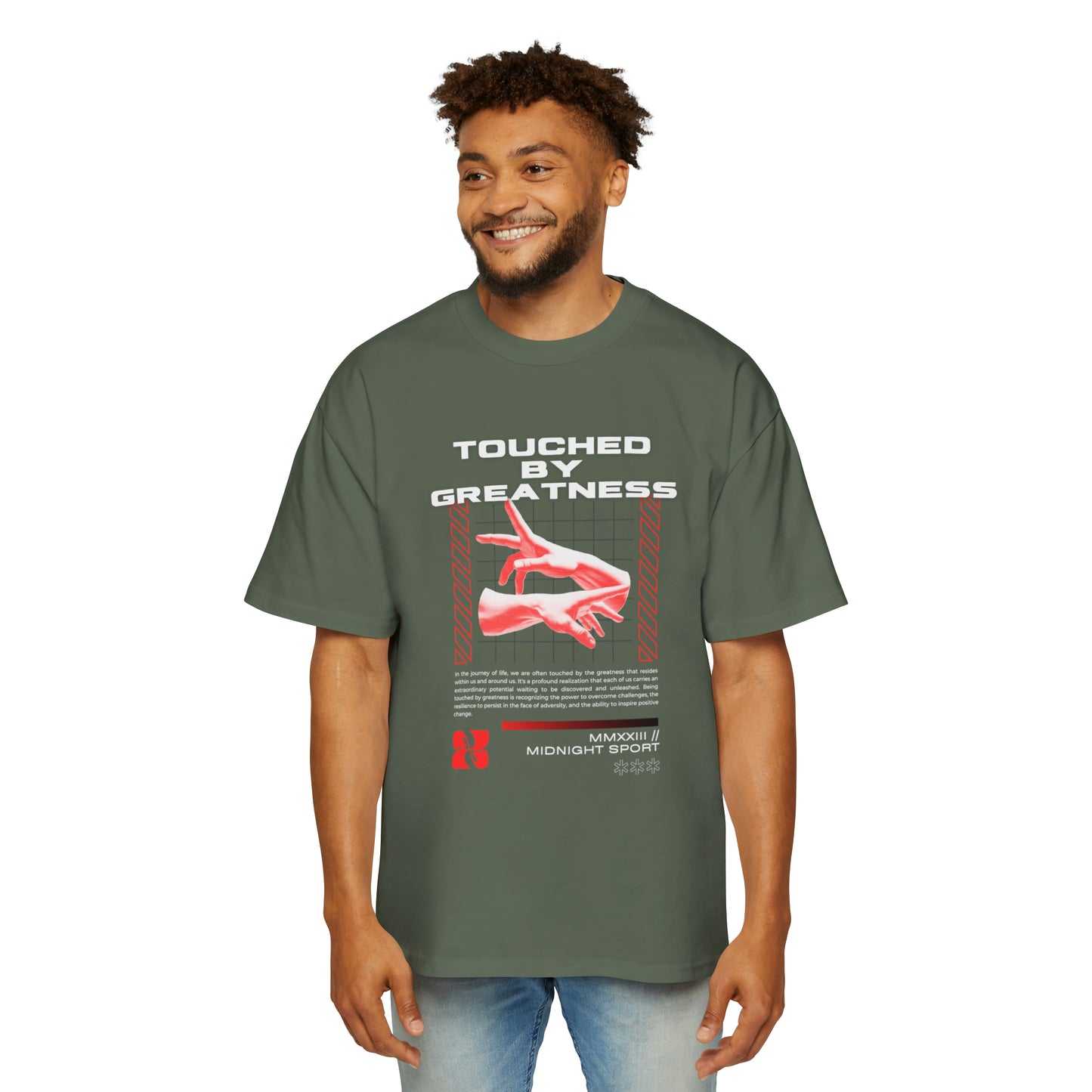 "Touched by Greatness" Oversized Tee