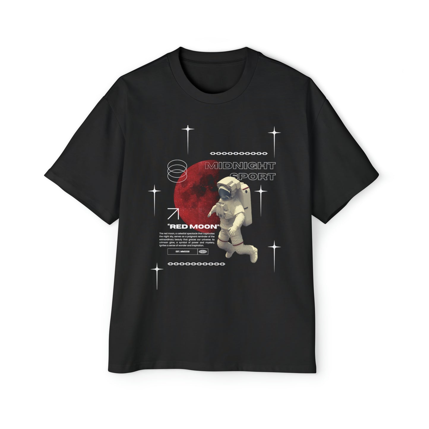 "Red Moon" Oversized Tee