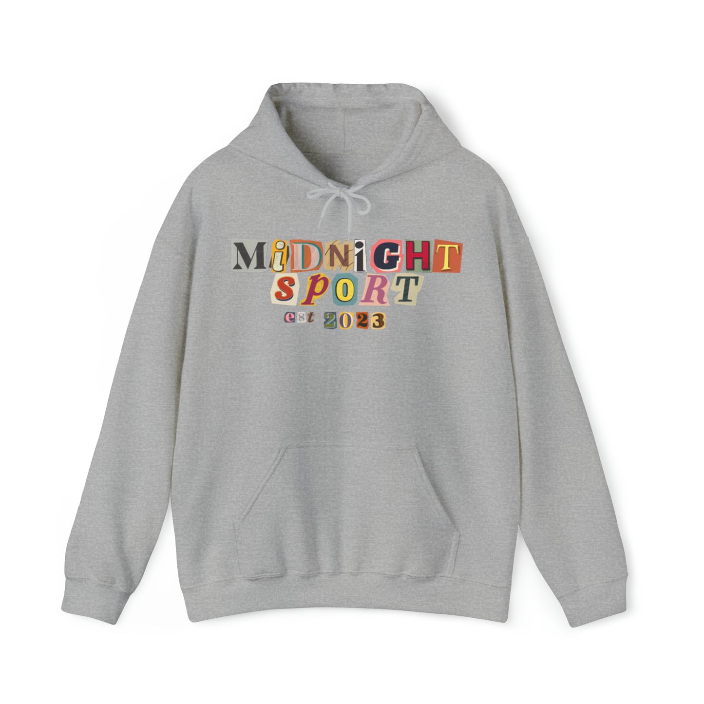 "Cutout Letters" Hooded Sweatshirt