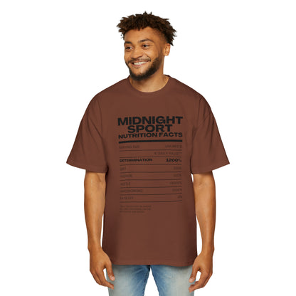 "Nutrition Label" Oversized Tee