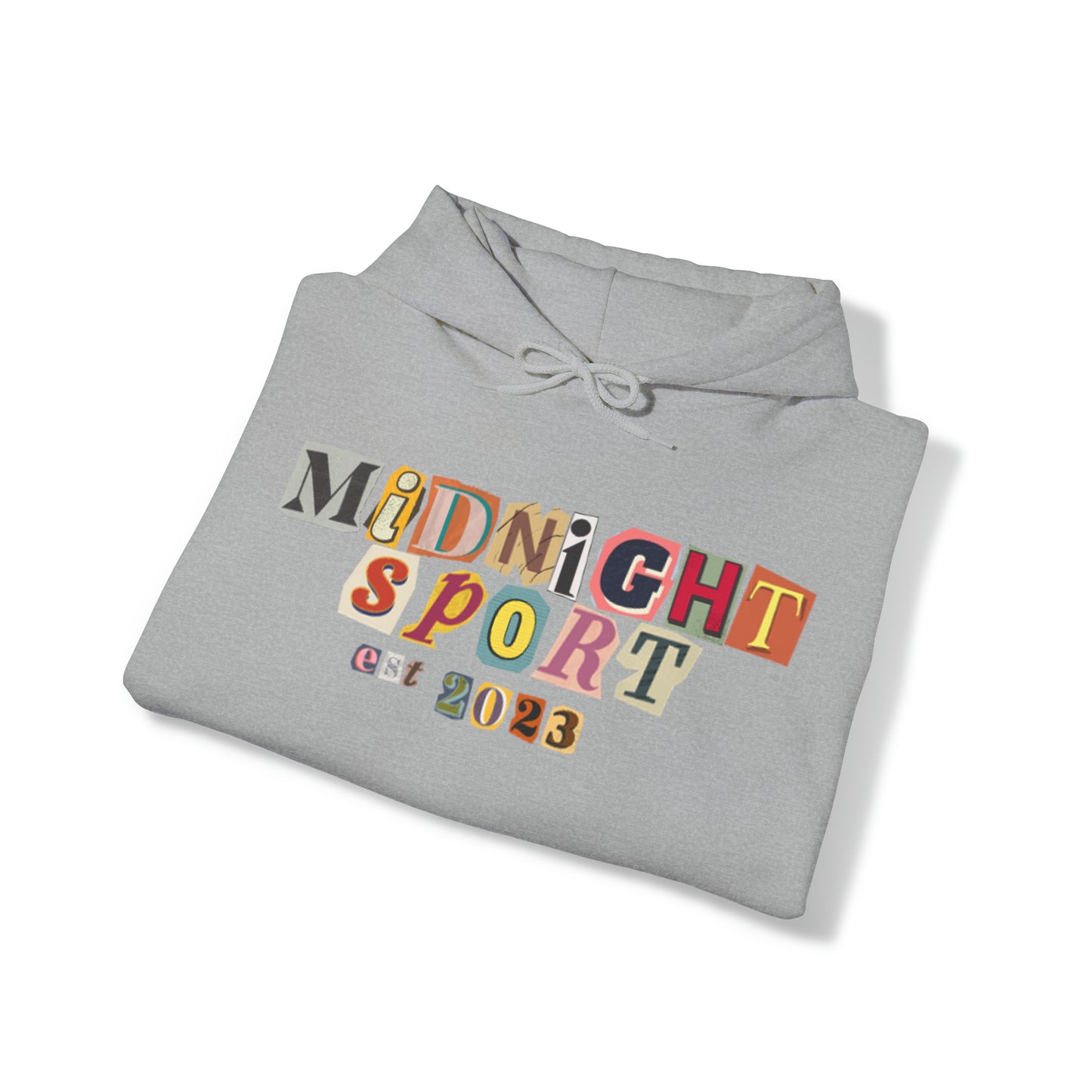 "Cutout Letters" Hooded Sweatshirt