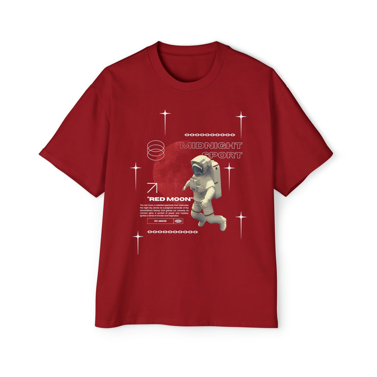 "Red Moon" Oversized Tee