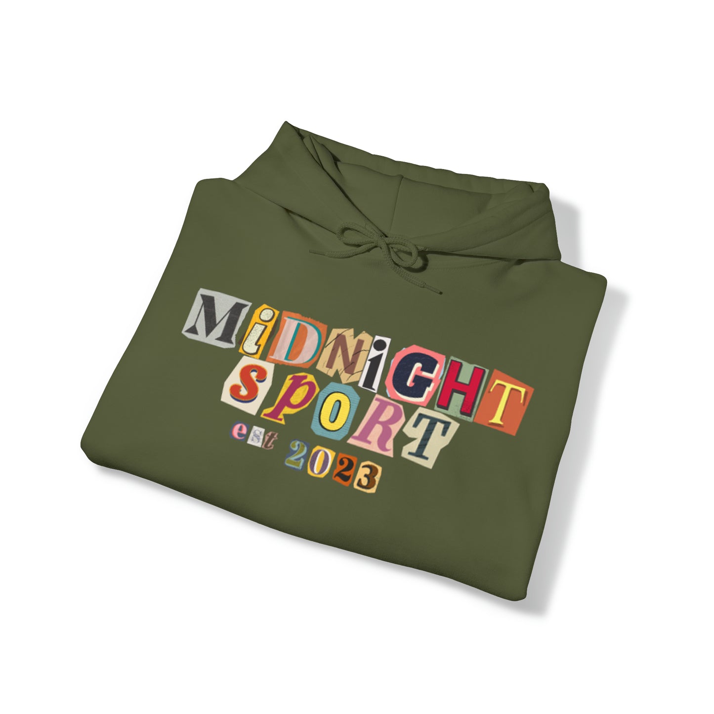 "Cutout Letters" Hooded Sweatshirt