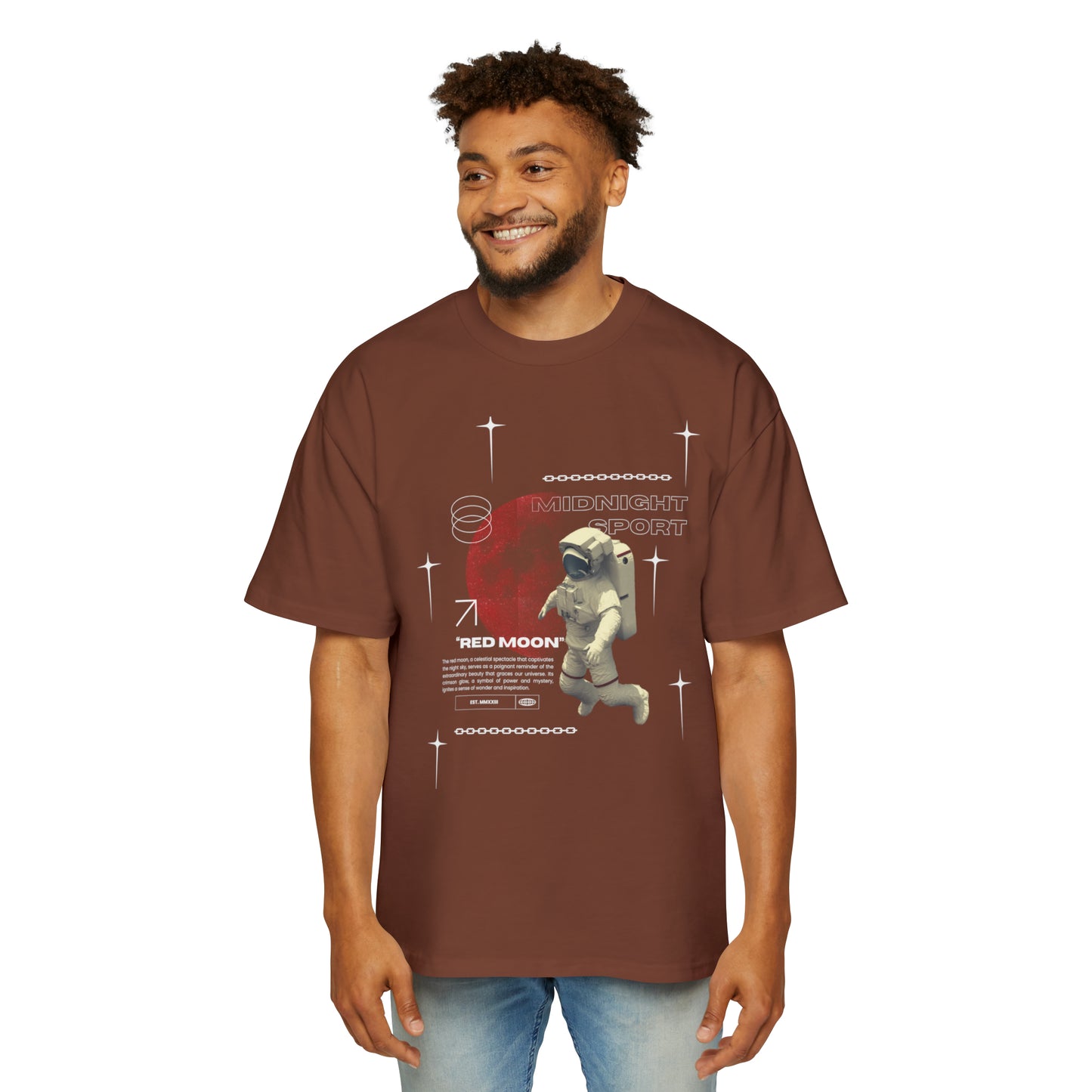 "Red Moon" Oversized Tee