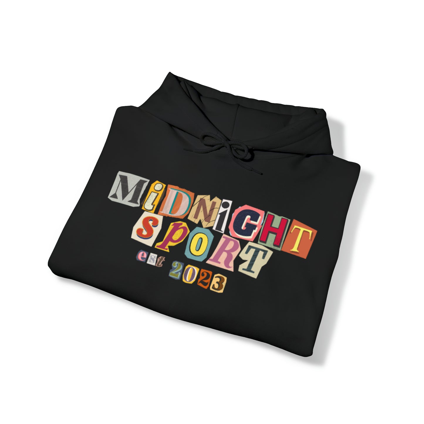 "Cutout Letters" Hooded Sweatshirt