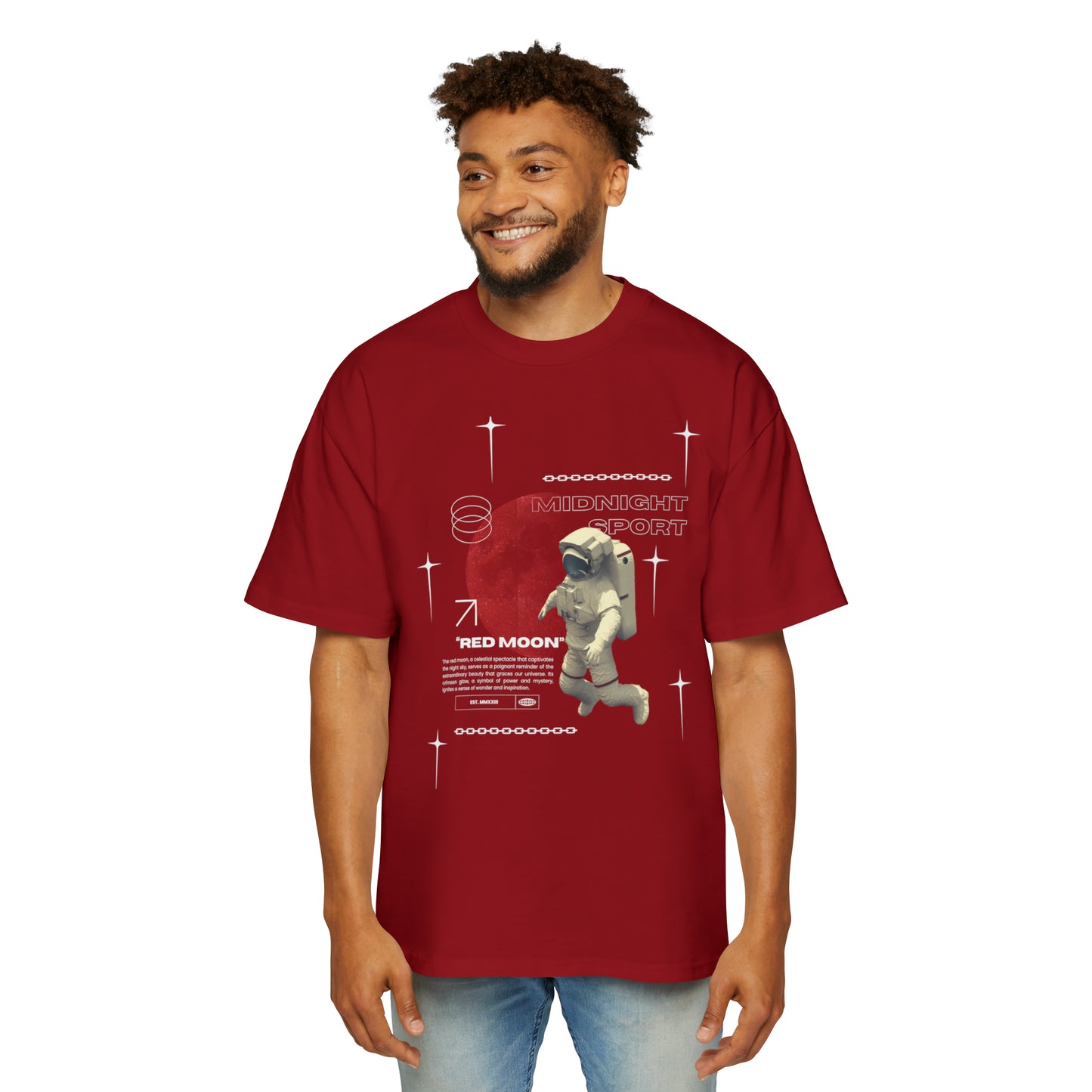 "Red Moon" Oversized Tee