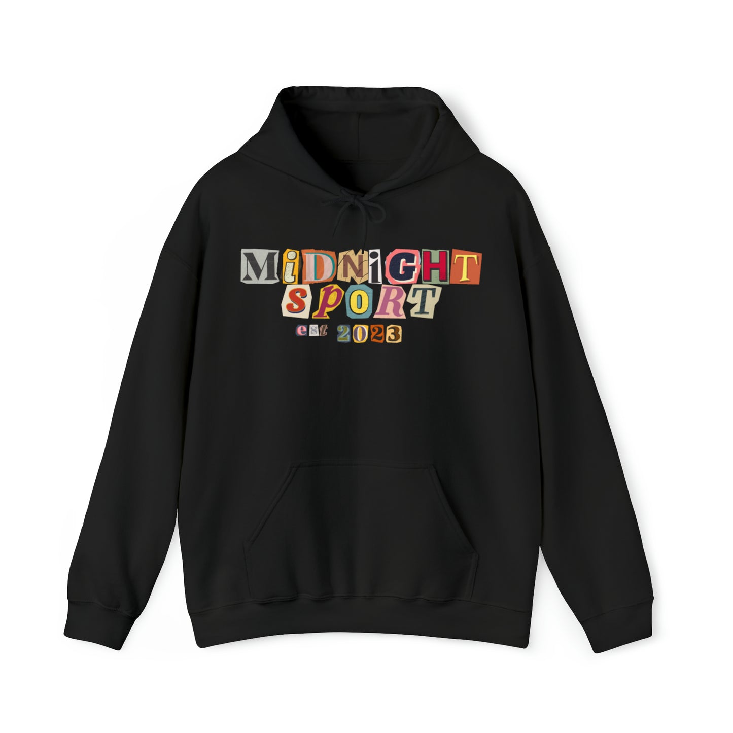 "Cutout Letters" Hooded Sweatshirt
