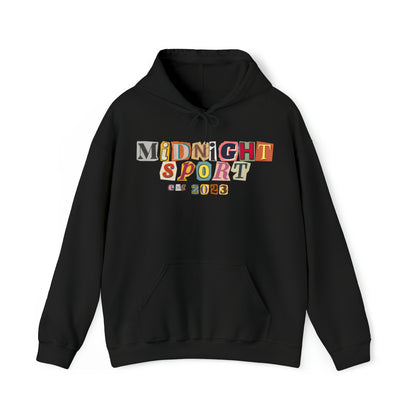 "Cutout Letters" Hooded Sweatshirt