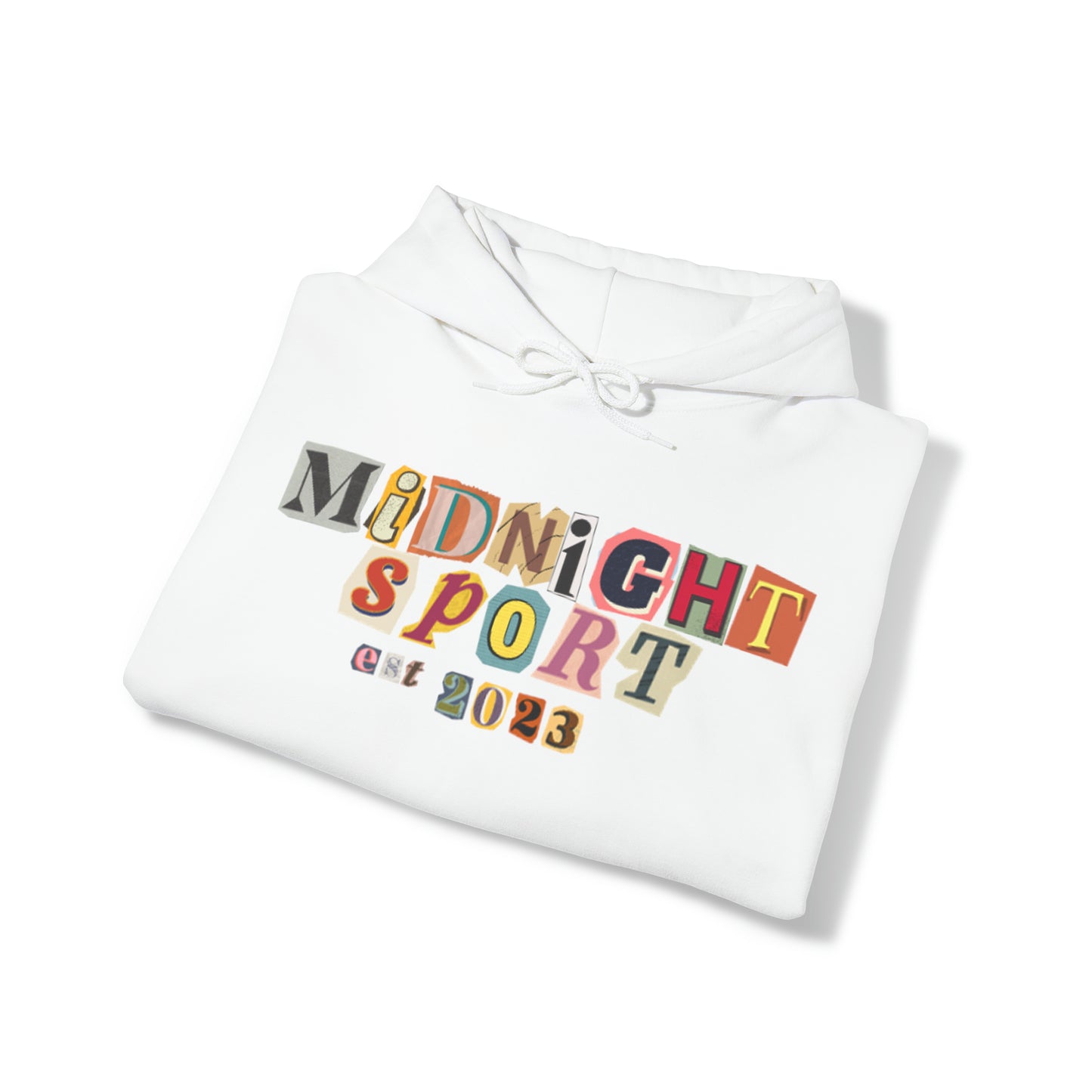 "Cutout Letters" Hooded Sweatshirt