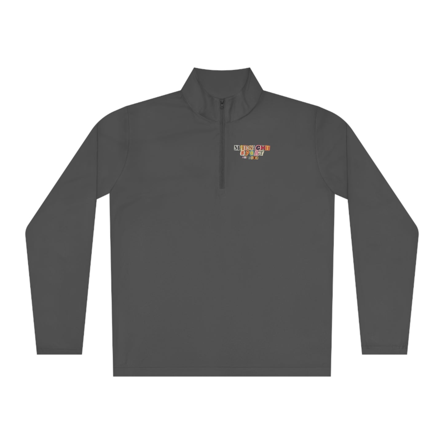 "Cutout Letters" Quarter-Zip Pullover