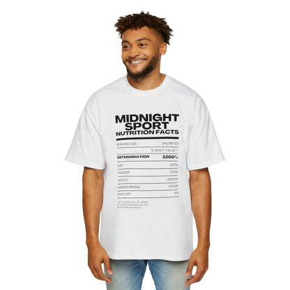 "Nutrition Label" Oversized Tee