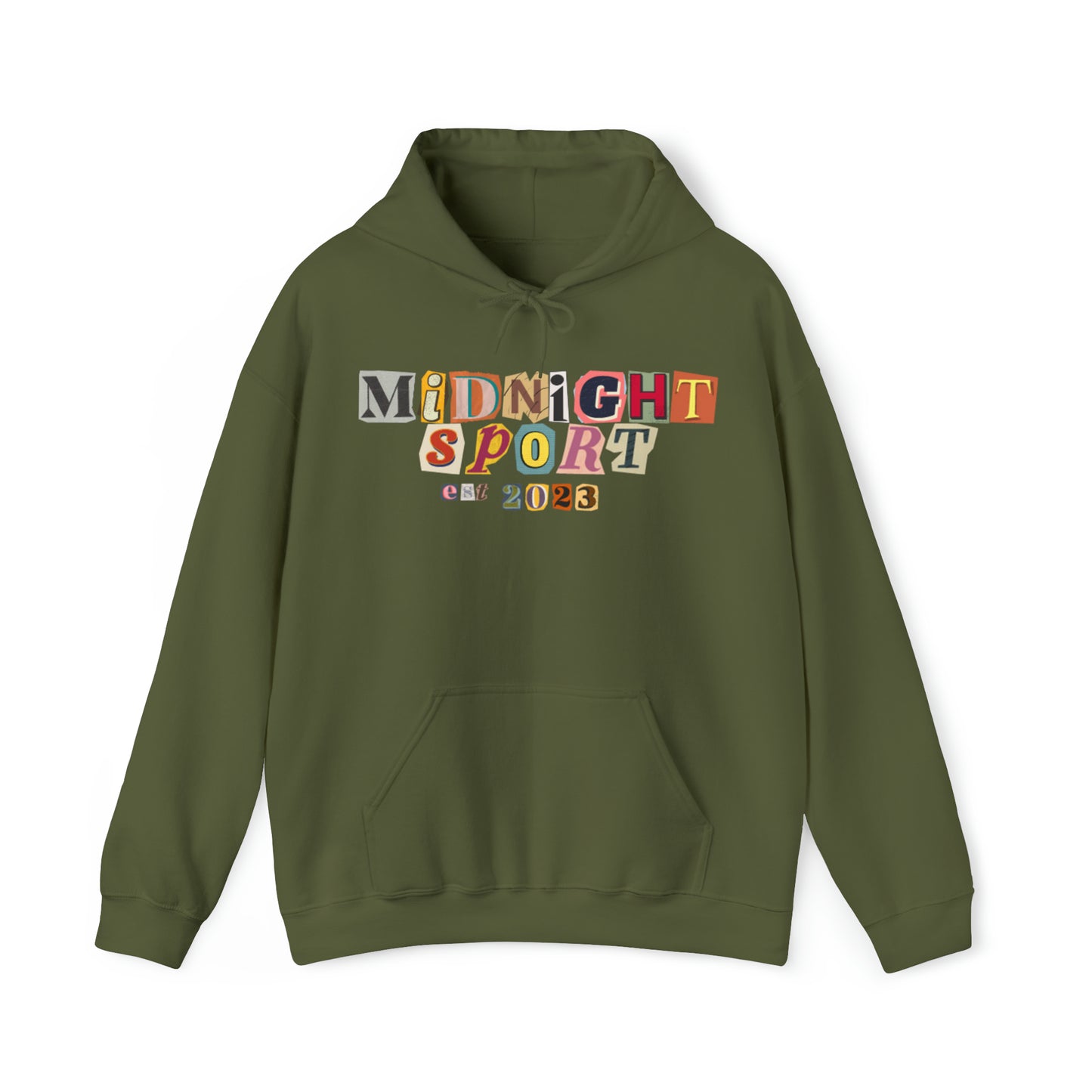 "Cutout Letters" Hooded Sweatshirt